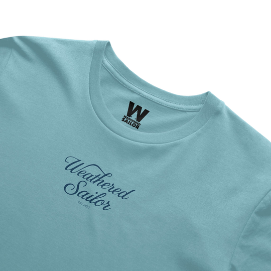 Pulse Script Tee, transparent background
