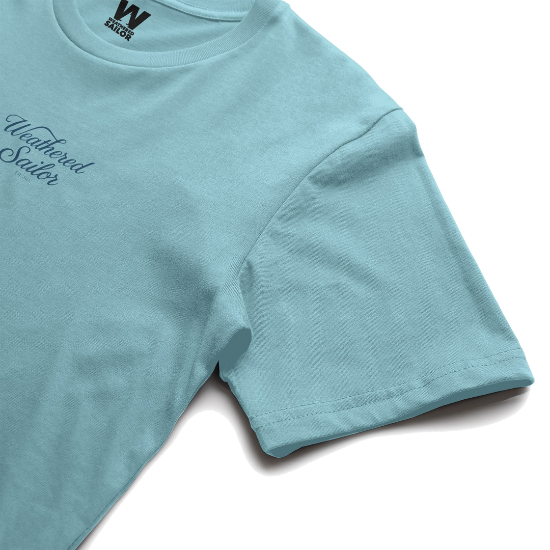 Pulse Script Tee, transparent background