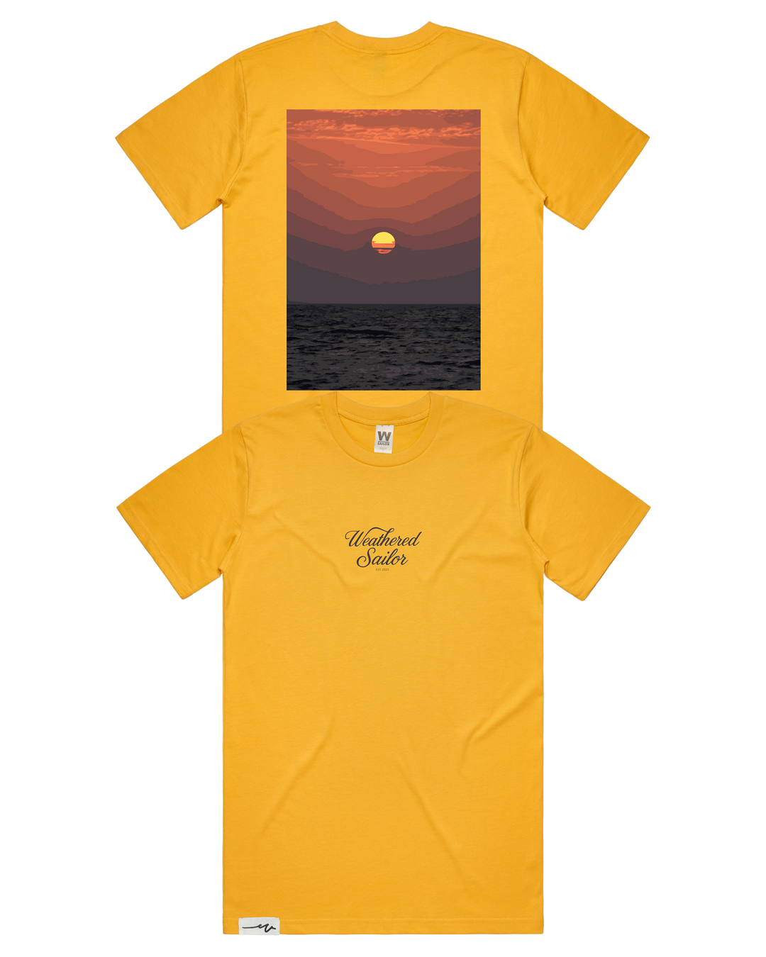 Rebirth Script Tee, transparent background