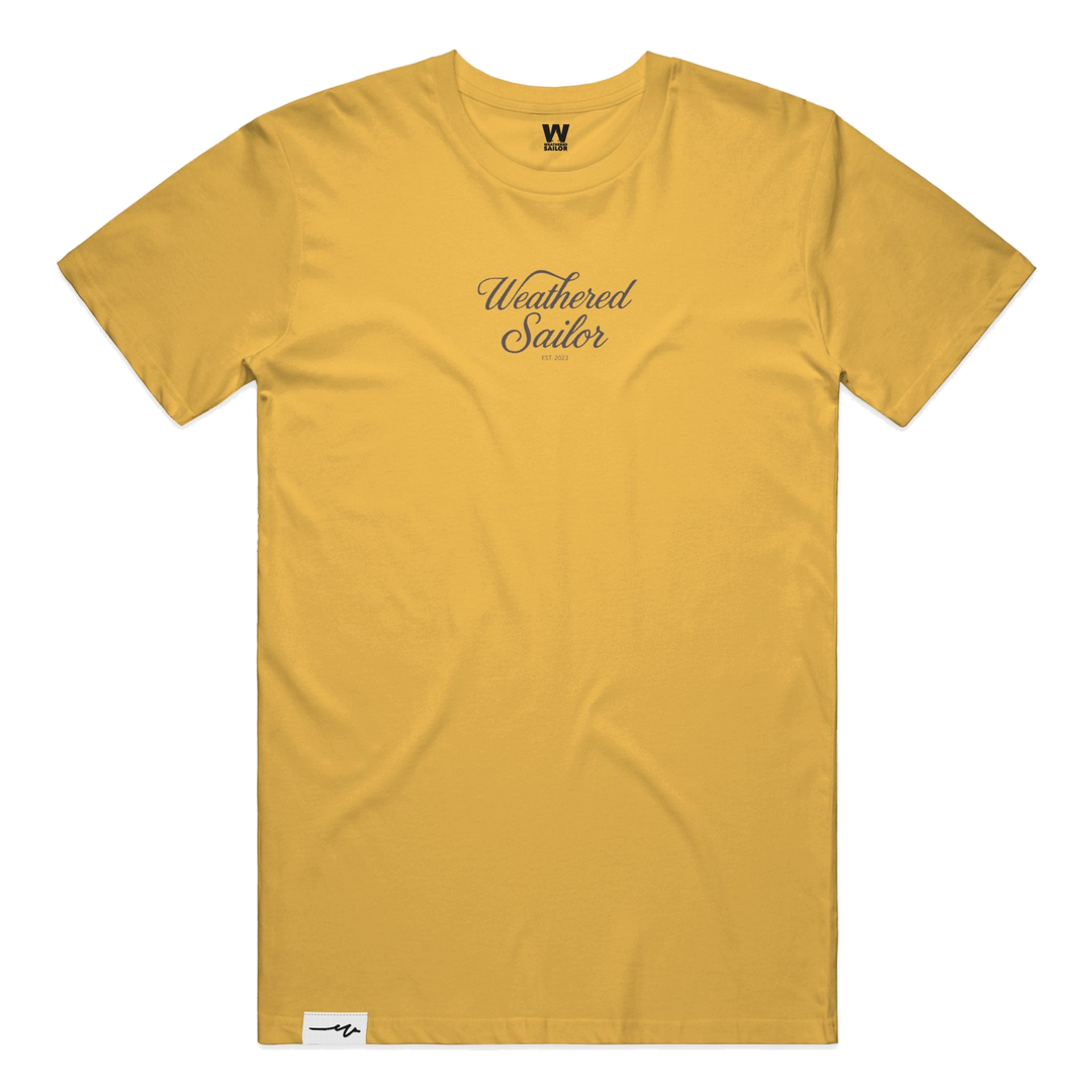 Rebirth Script Tee, transparent background