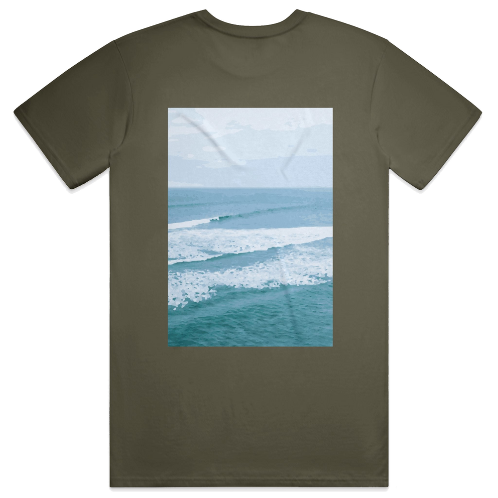 Rhythm Script Tee, transparent background