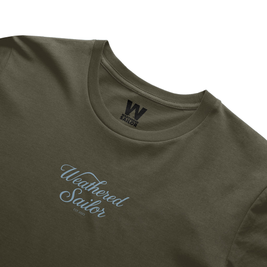 Rhythm Script Tee, transparent background