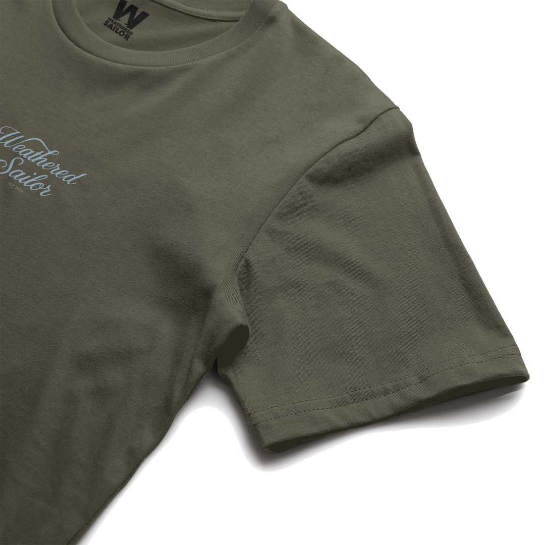 Rhythm Script Tee, transparent background