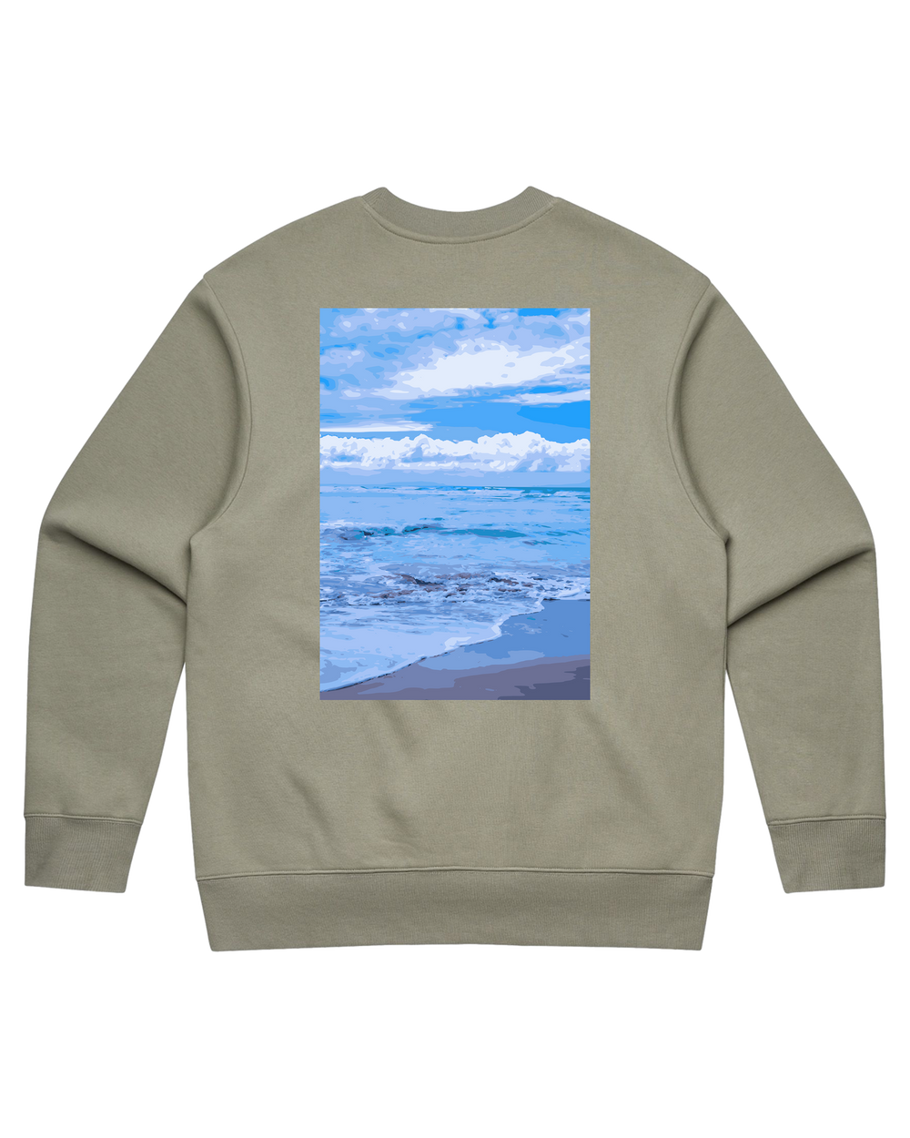 Shore Script Heavy Crew, transparent background