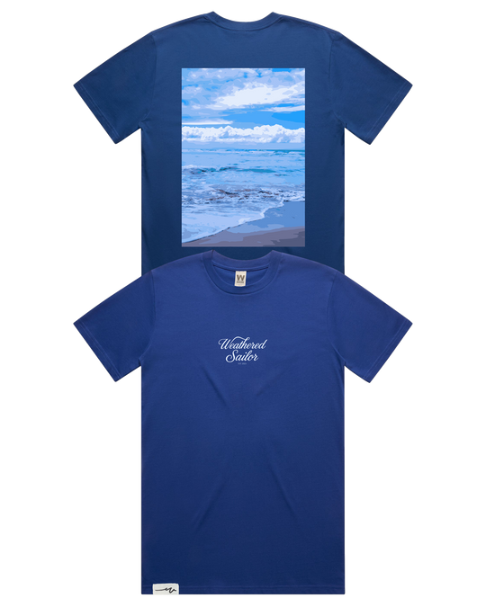 Shore Script Tee, transparent background