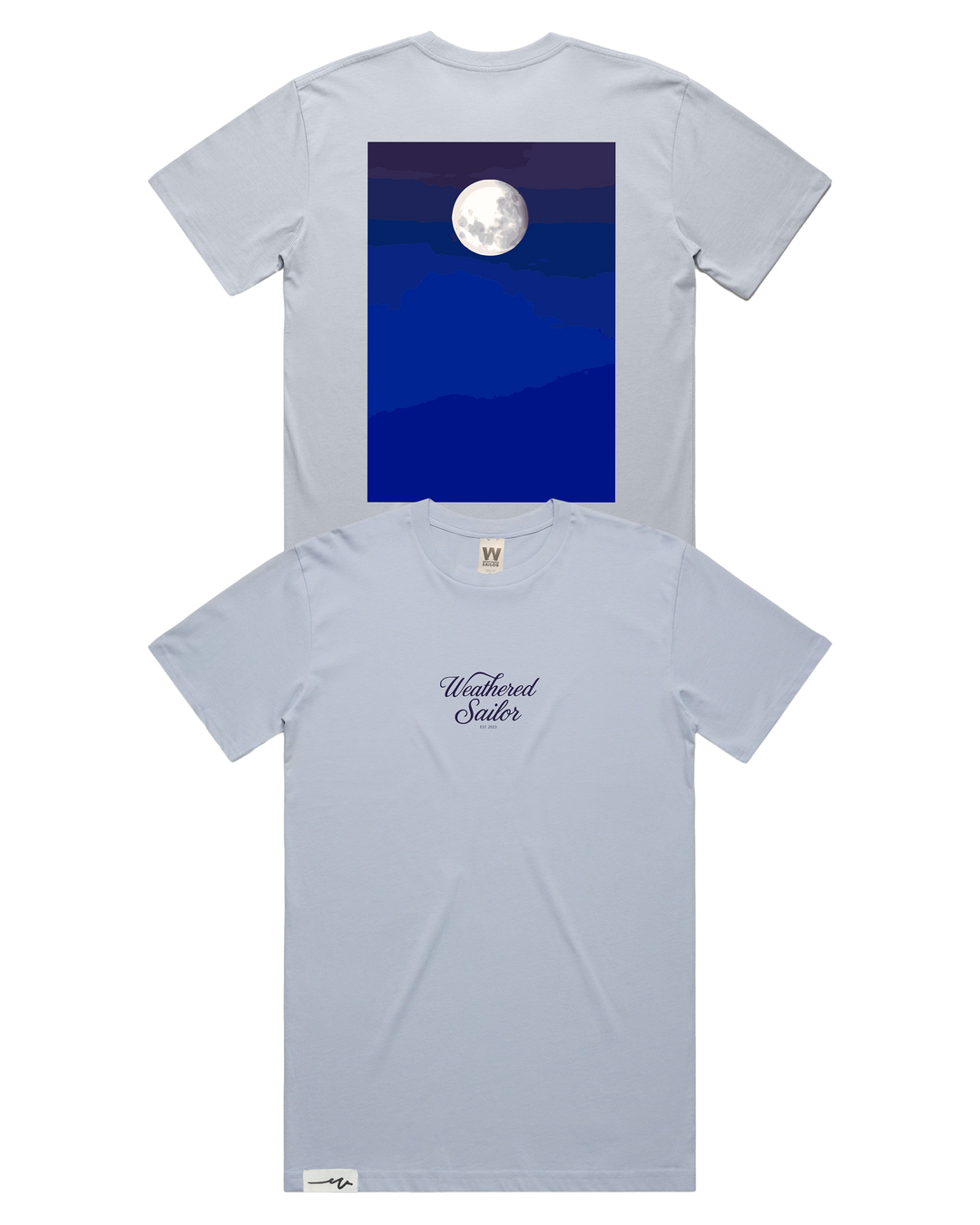 Silent Script Tee, transparent background