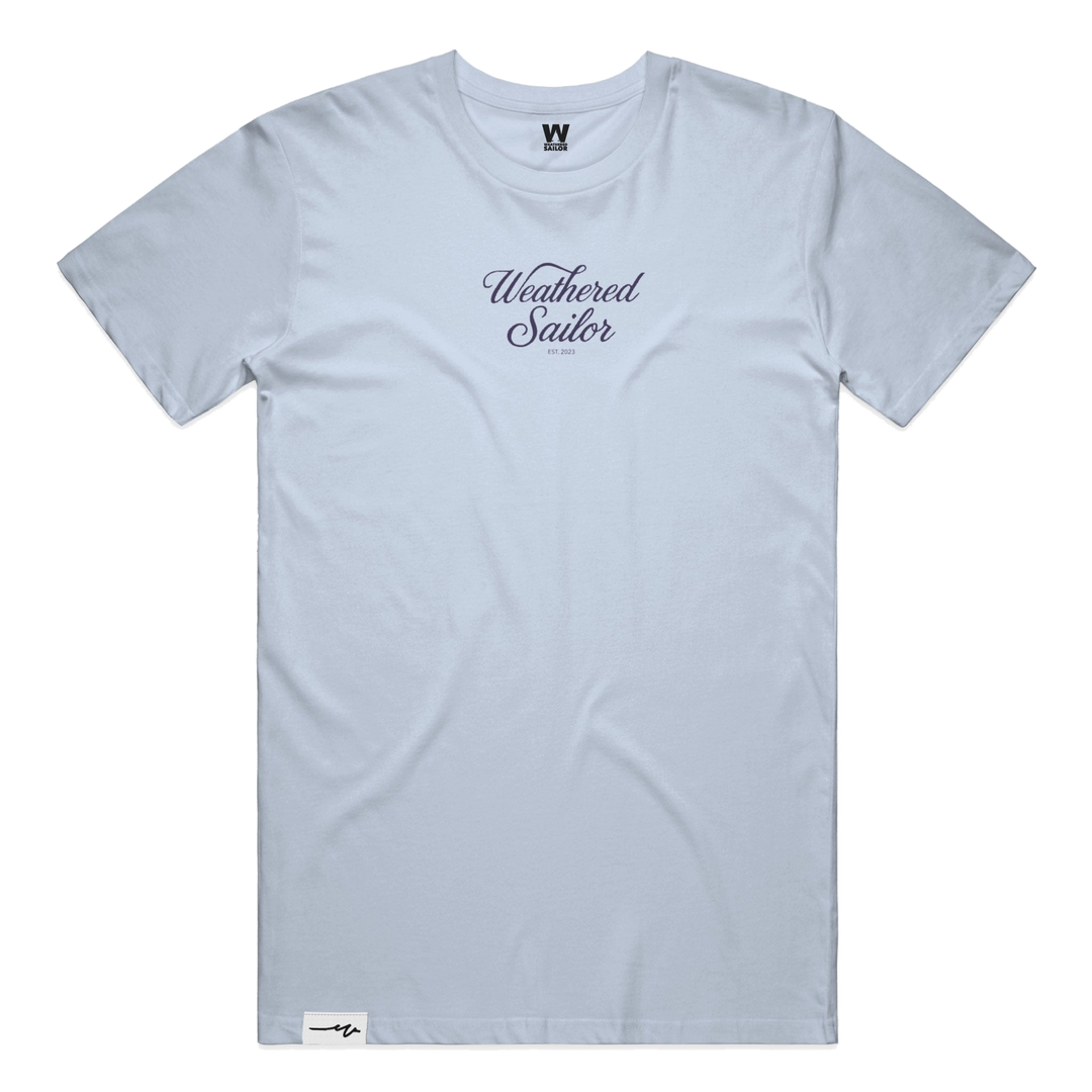Silent Script Tee, transparent background
