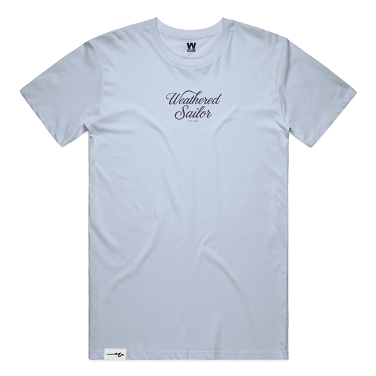 Silent Script Tee, transparent background