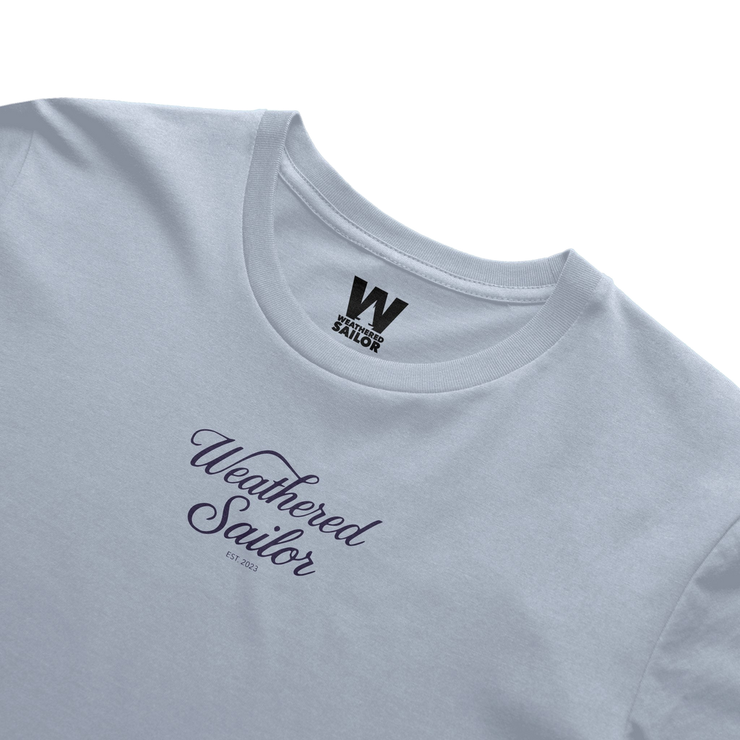 Silent Script Tee, transparent background