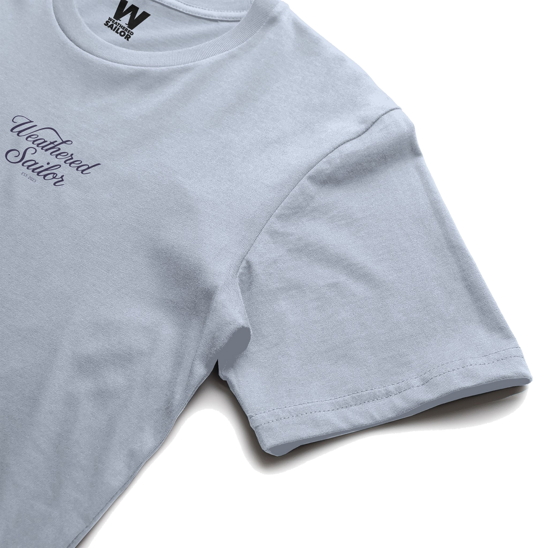 Silent Script Tee, transparent background