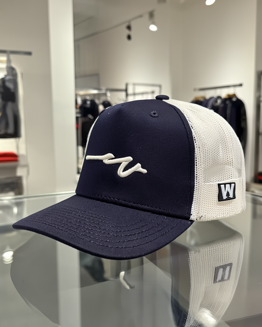 Sketchy Dub Trucker - Navy / Ecru