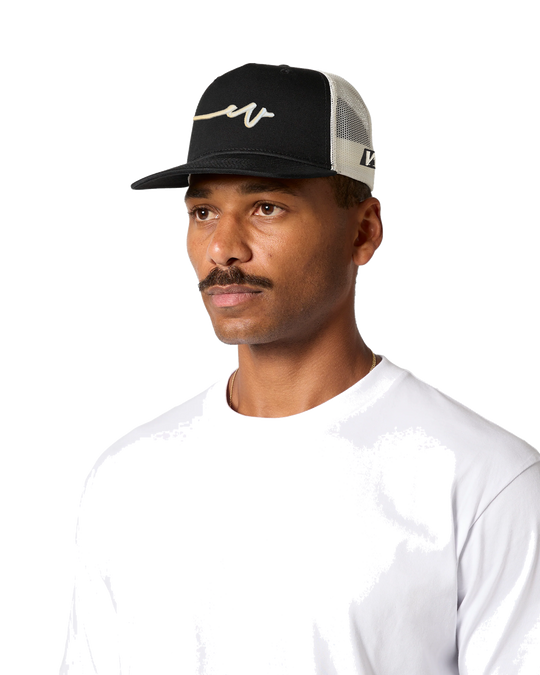 Sketchy Dub Trucker, transparent background