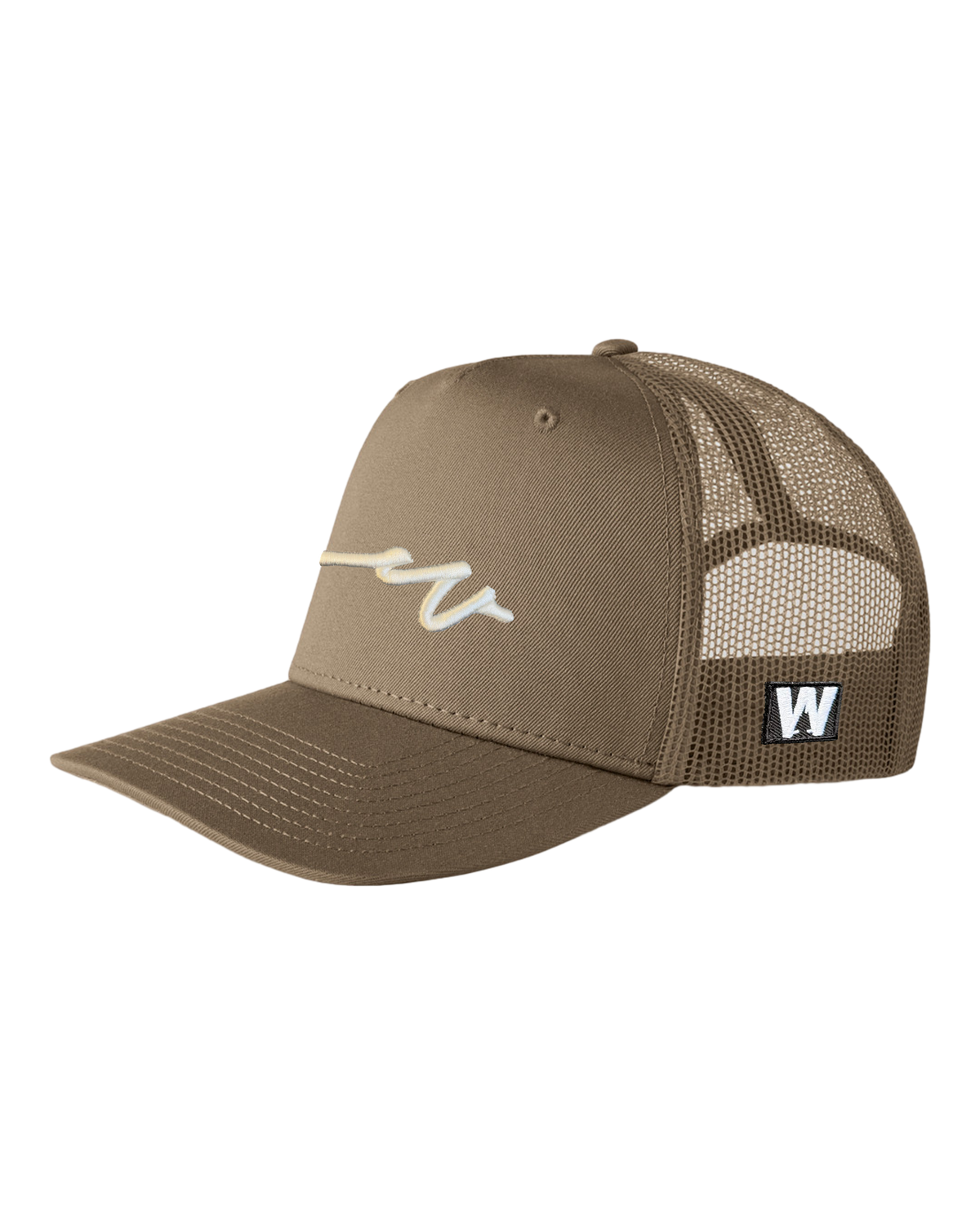 Sketchy Dub Solid Trucker - White Branding