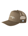 Sketchy Dub Solid Trucker - White Branding