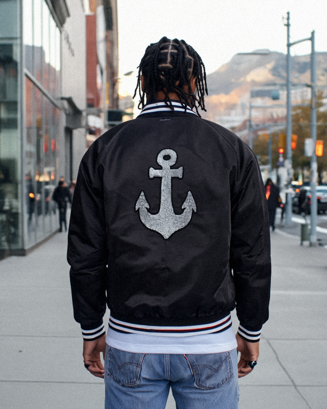 Sketchy Anchor Varsity Bomber