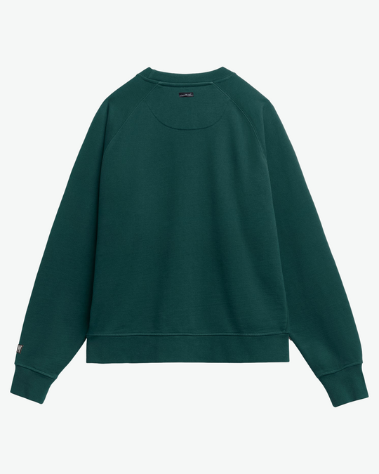 Sketchy Weathered Organic Raglan Terry Crew