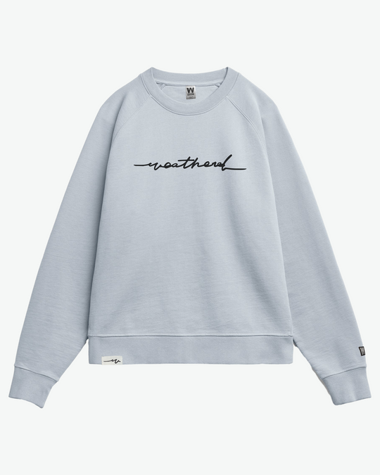 Sketchy Weathered Organic Raglan Terry Crew
