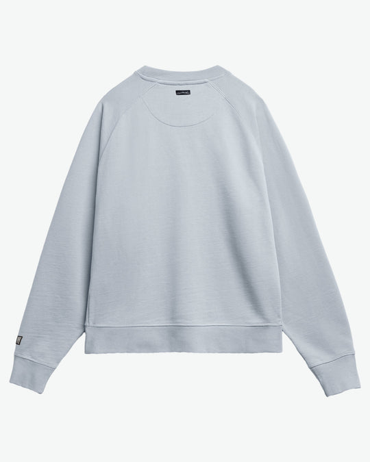 Sketchy Weathered Organic Raglan Terry Crew