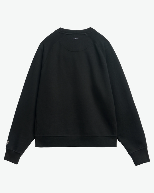 Sketchy Weathered Organic Raglan Terry Crew