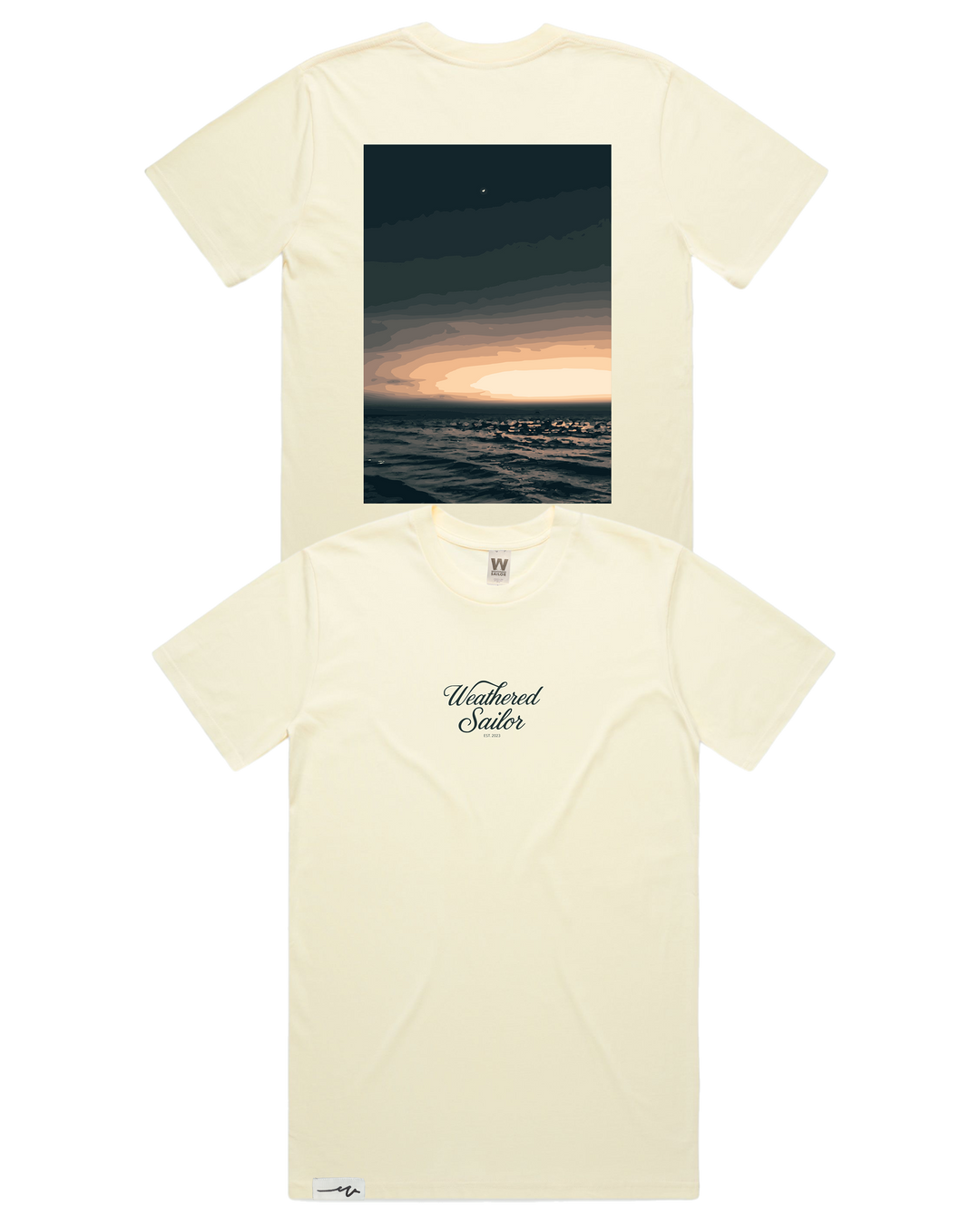 Solace Script Tee, transparent background
