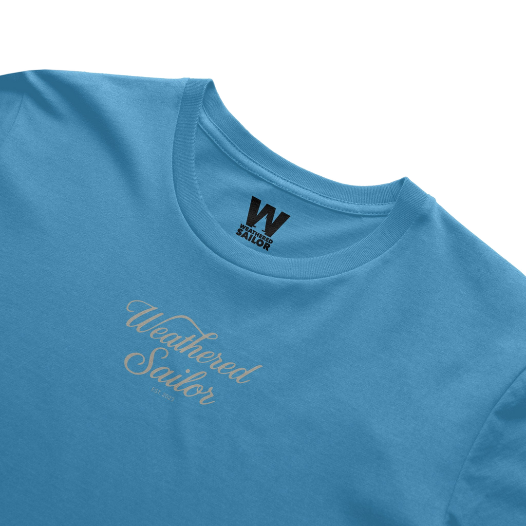 Stillpoint Script Tee, transparent background