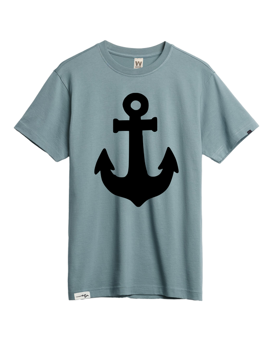 Supima Anchor Tee, transparent background