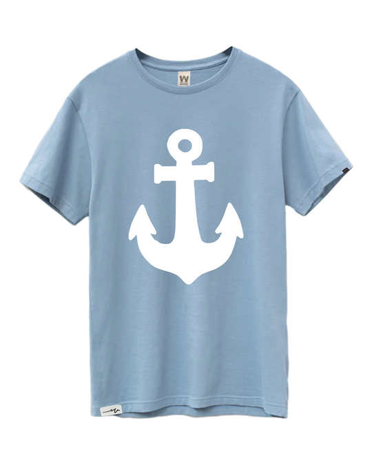 Supima Anchor Tee, transparent background
