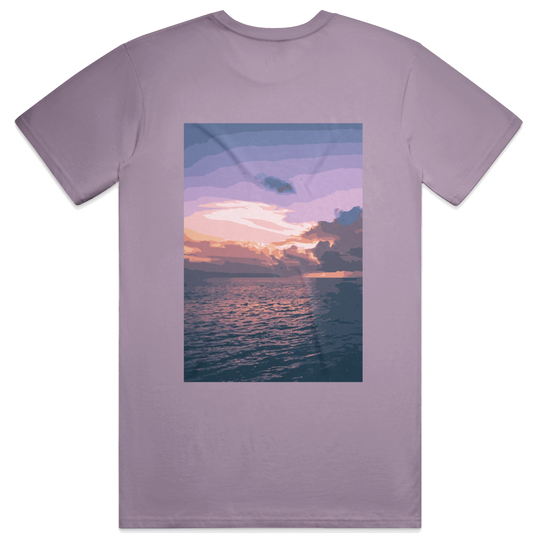 Tranquility Script Tee, transparent background