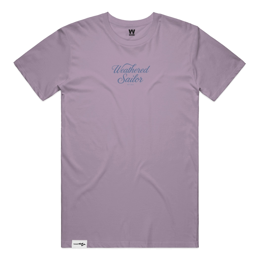 Tranquility Script Tee, transparent background
