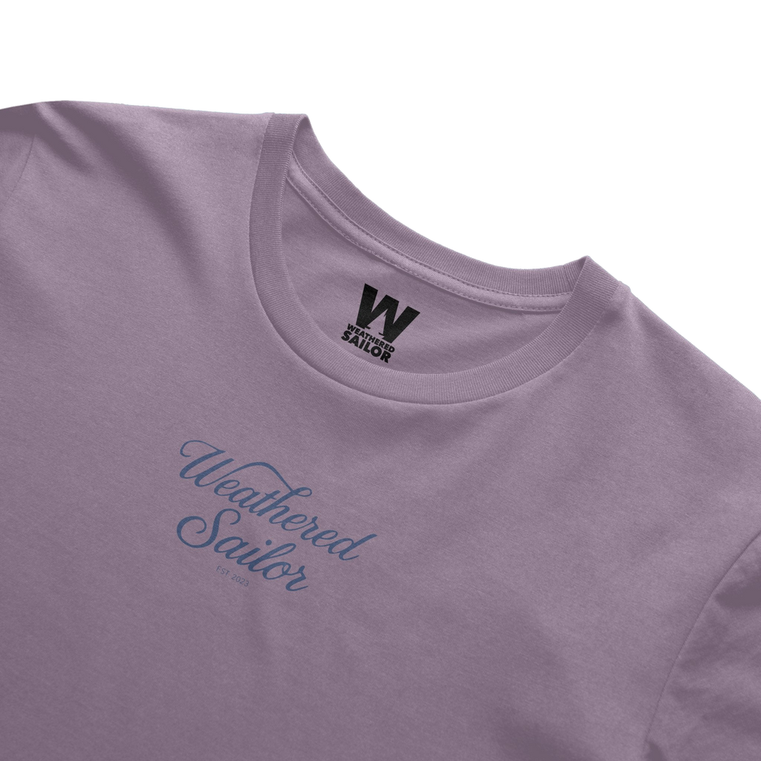 Tranquility Script Tee, transparent background