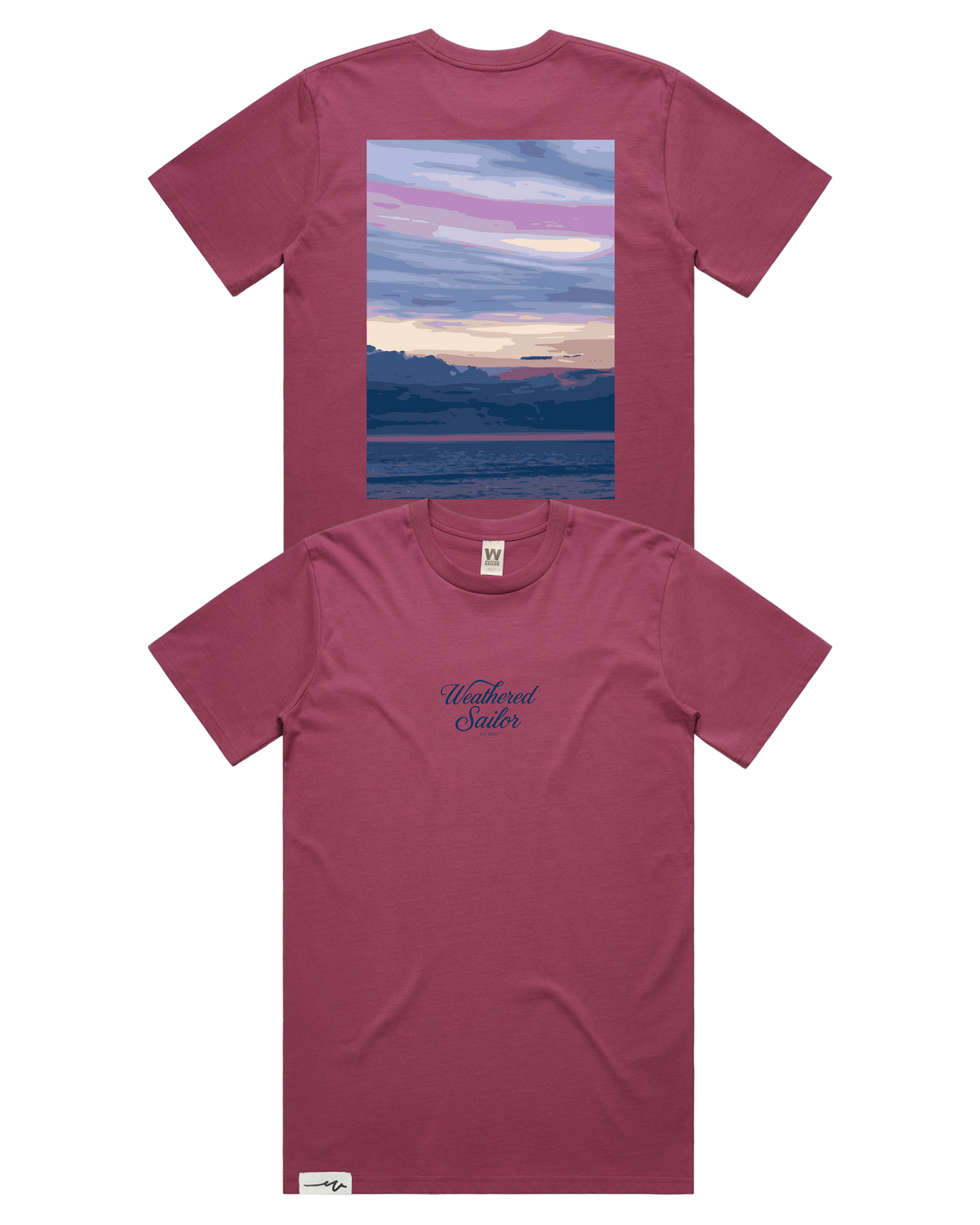 Twilight Script Tee, transparent background