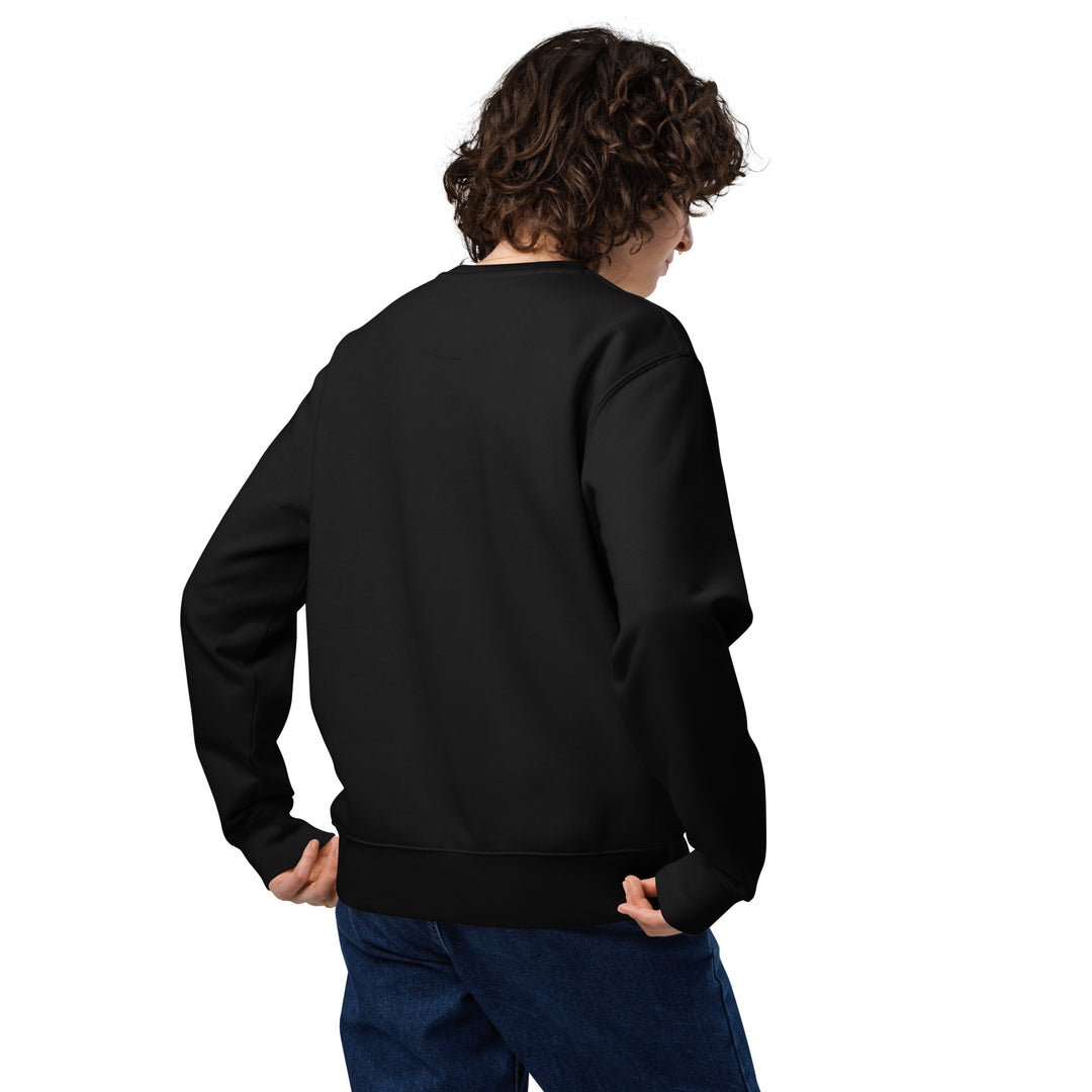 Weathered Sailor Organic Vertical Crew Sweatshirt — Black