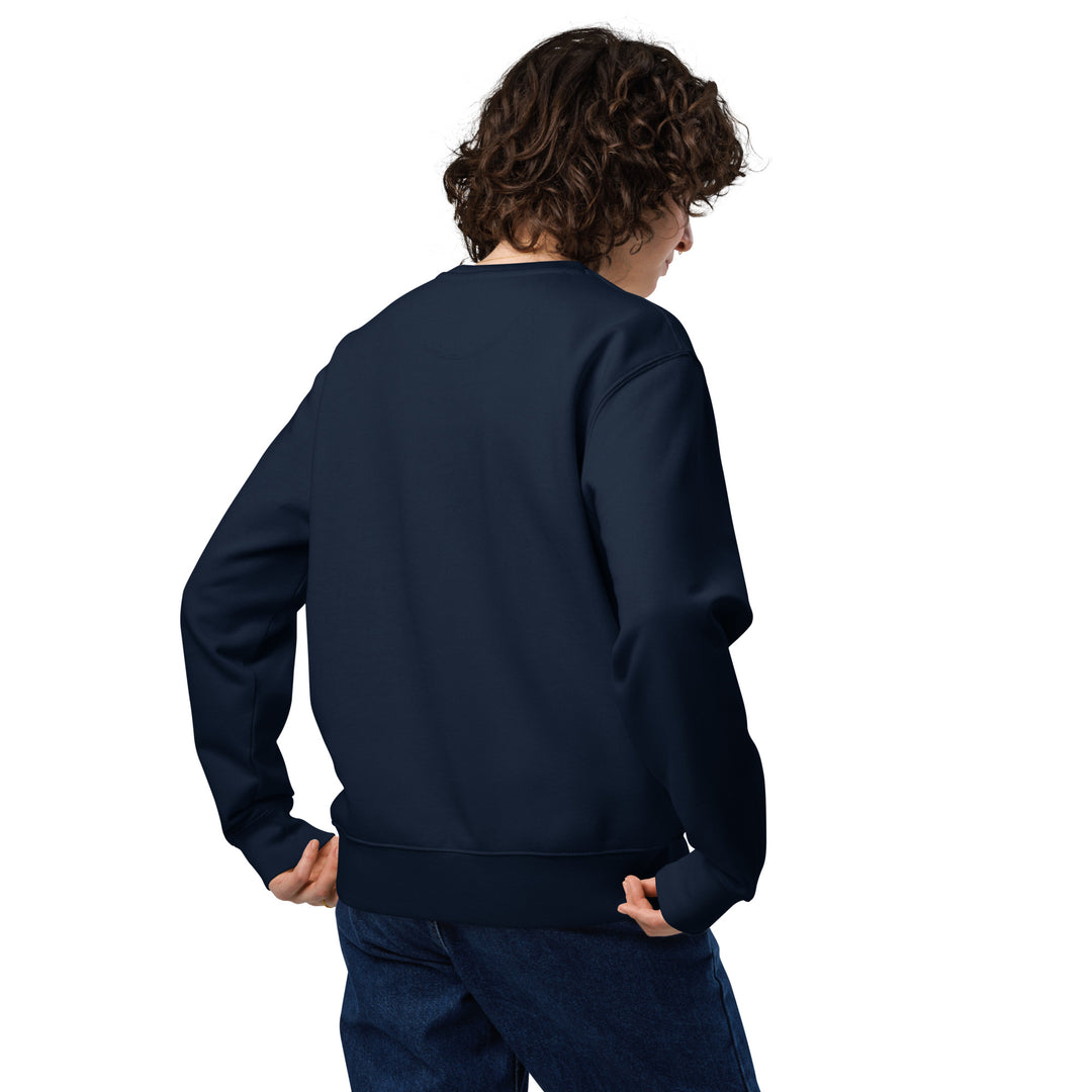 Weathered Sailor Organic Vertical Crew Sweatshirt — French Navy