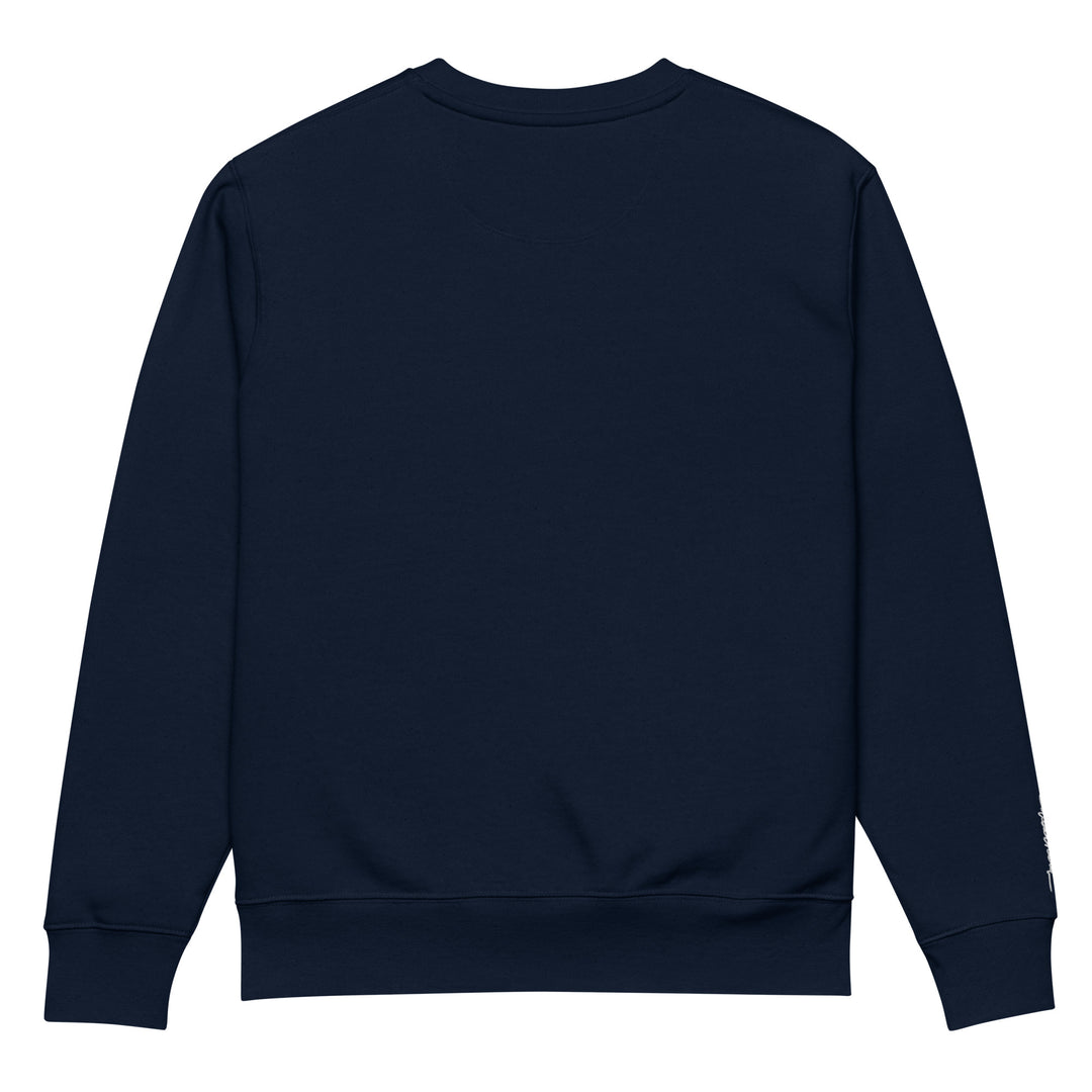 Weathered Sailor Organic Vertical Crew Sweatshirt — French Navy