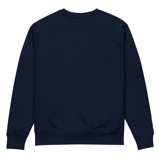Weathered Sailor Organic Vertical Crew Sweatshirt — French Navy