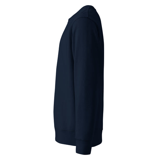 Weathered Sailor Organic Vertical Crew Sweatshirt — French Navy