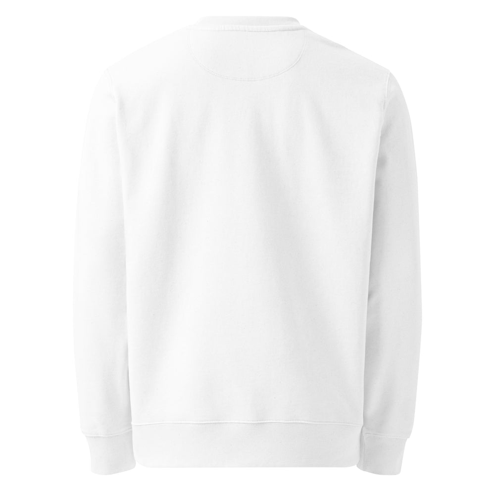 Weathered Sailor Organic Vertical Crew Sweatshirt — White