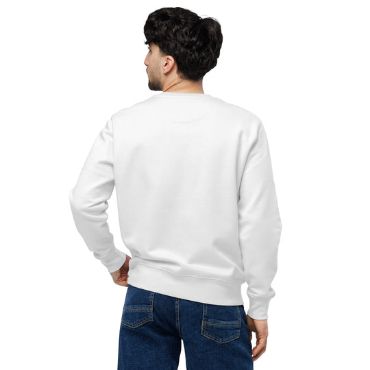 Weathered Sailor Organic Vertical Crew Sweatshirt — White