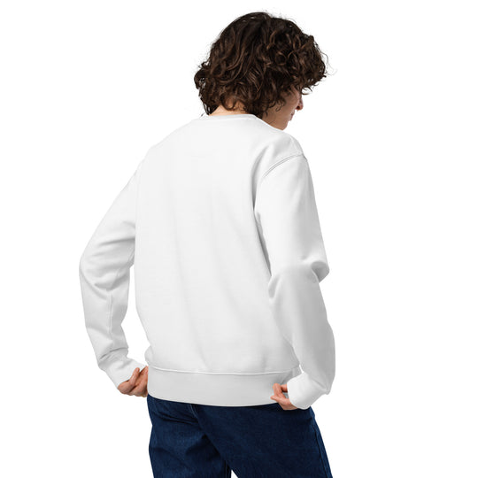 Weathered Sailor Organic Vertical Crew Sweatshirt — White