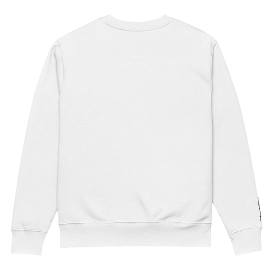 Weathered Sailor Organic Vertical Crew Sweatshirt — White