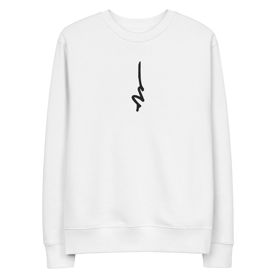 Weathered Sailor Organic Vertical Crew Sweatshirt — White