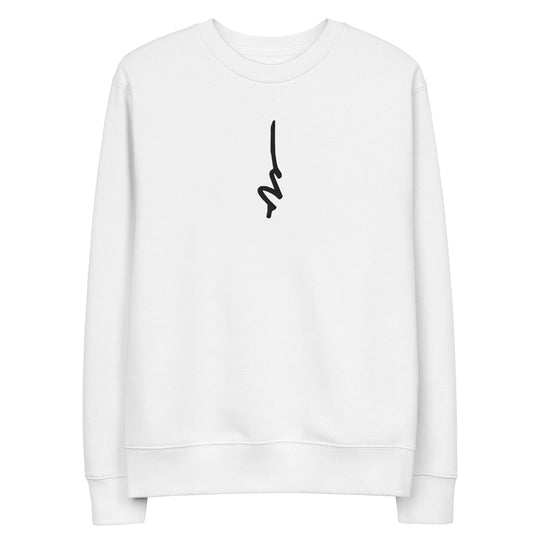 Weathered Sailor Organic Vertical Crew Sweatshirt — White