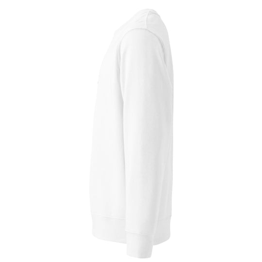 Weathered Sailor Organic Vertical Crew Sweatshirt — White