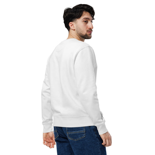 Weathered Sailor Organic Vertical Crew Sweatshirt — White