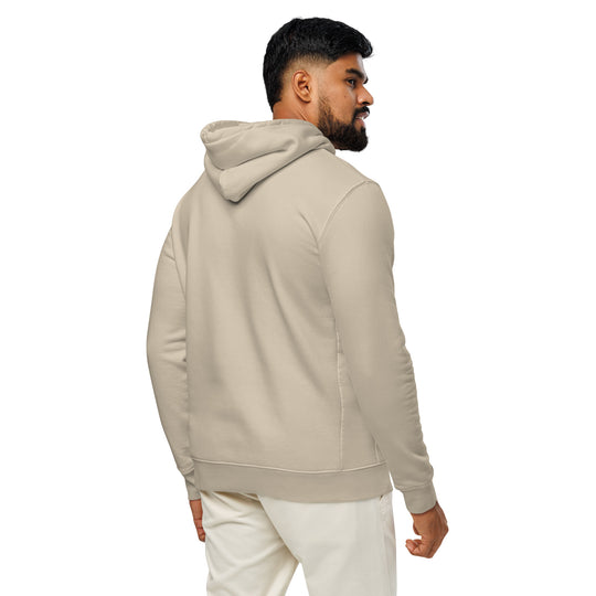 Silky Vertical Hoodie in Desert Dust — back view