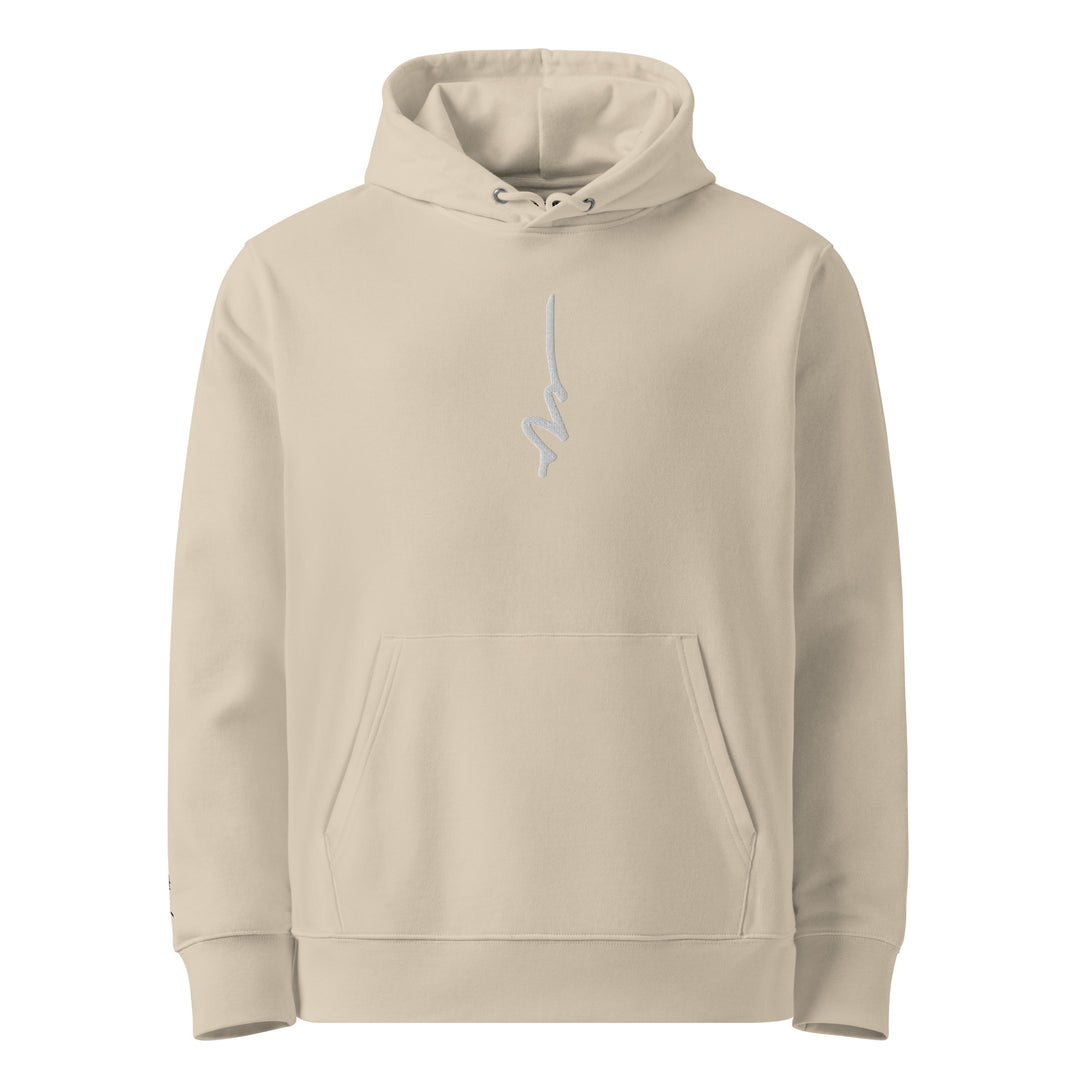 Silky Vertical Hoodie in Desert Dust — front view
