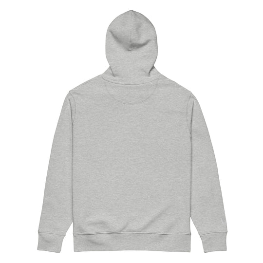 Silky Ahoy Hoodie in Heather Grey — back view