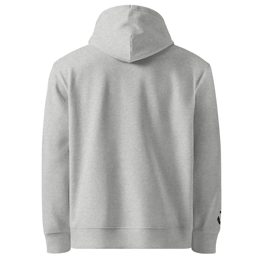 Silky Ahoy Hoodie in Heather Grey — back view