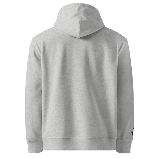Silky Ahoy Hoodie in Heather Grey — back view