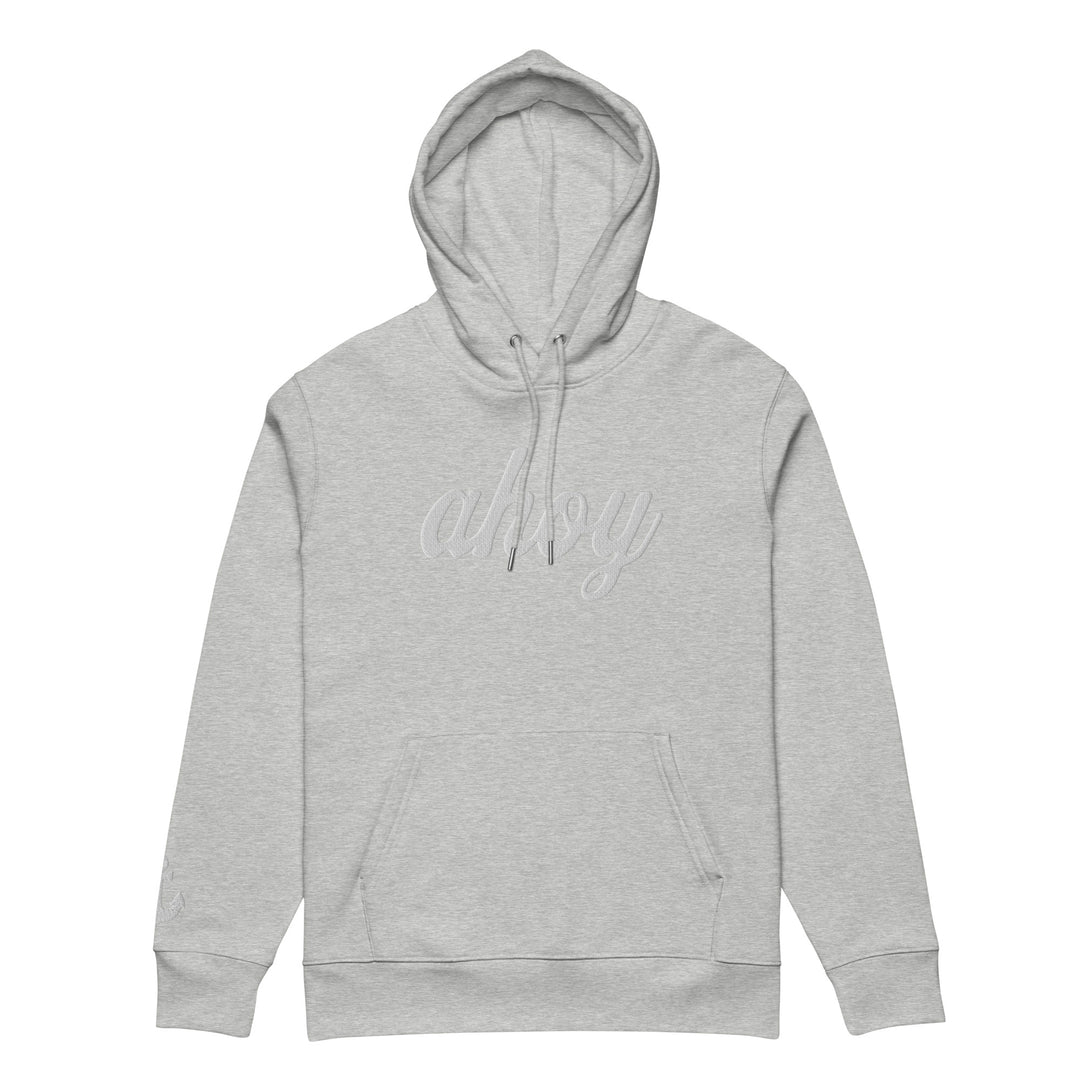 Silky Ahoy Hoodie in Heather Grey — front view